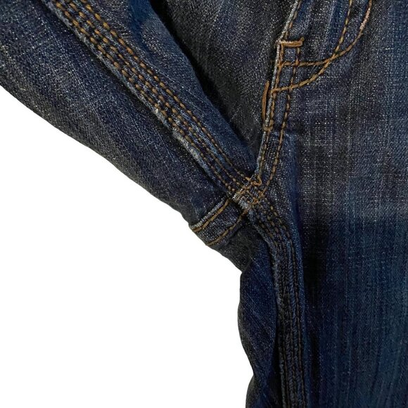 Aeropostale Ultra Skinny Kieley Zip Ankles Jeans Y2K Retro Dark Wash Size 3/4 - Picture 8 of 12